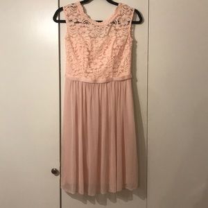 David’s Bridal Bridesmaid Dress in the color Petal